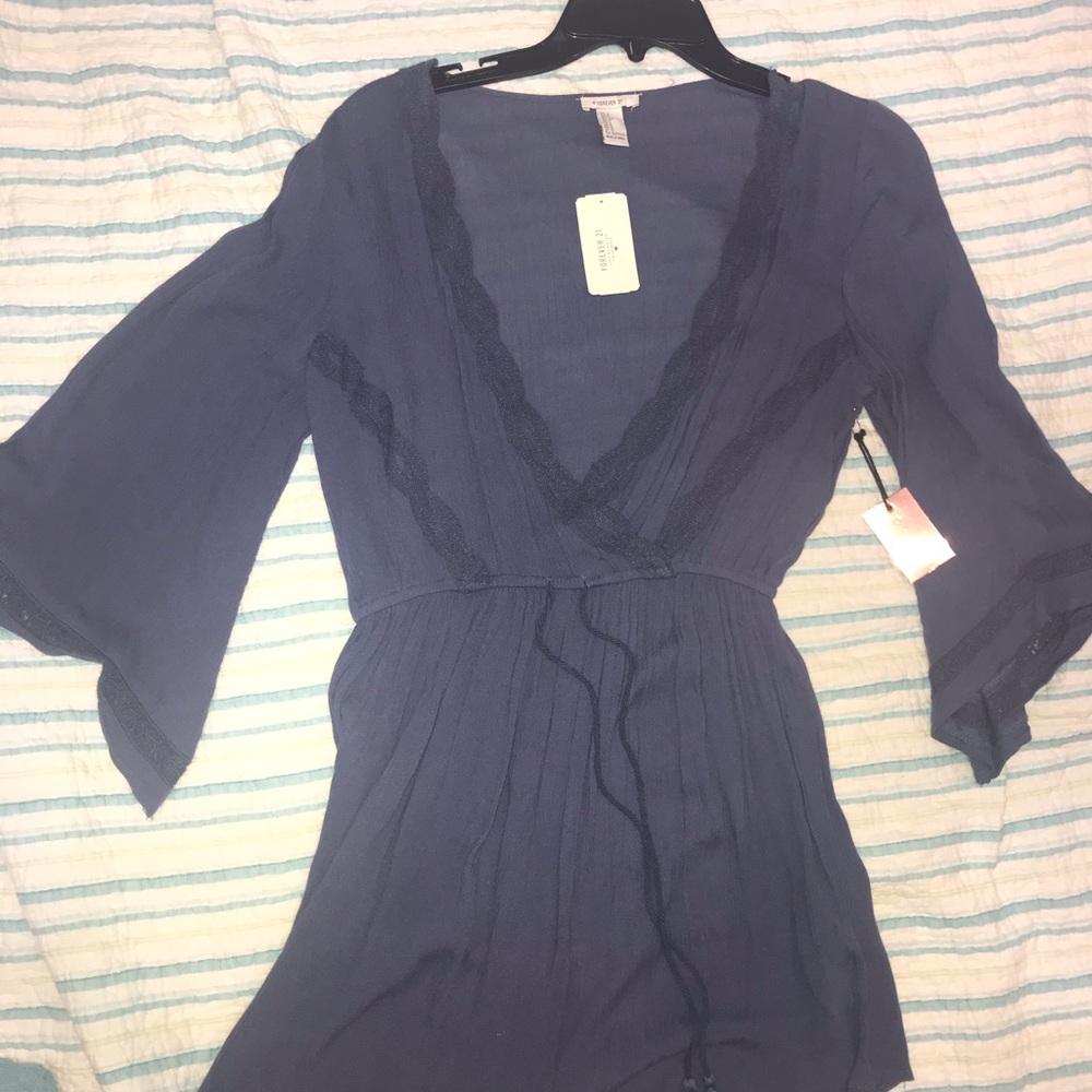 Flowy Blue Dress from forever 21